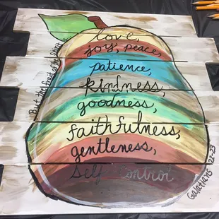 My finished painted shiplap.