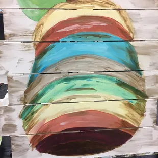 Base pear ready for lettering