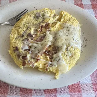 4 egg bacon and cheese omelet!
