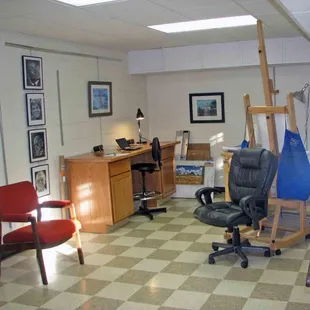 Here's a typical artist studio.