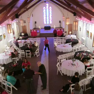 Preparing for a wedding.