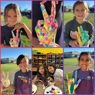 Painted 3D printed sculptures!