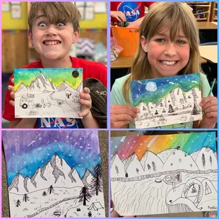 Explore the outdoors watercolor paintings!