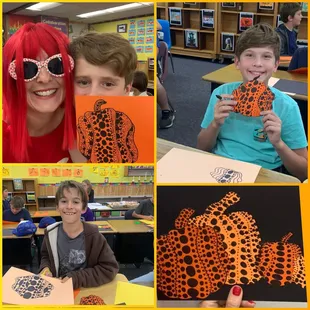 Yayoi Kusama inspired drawings!