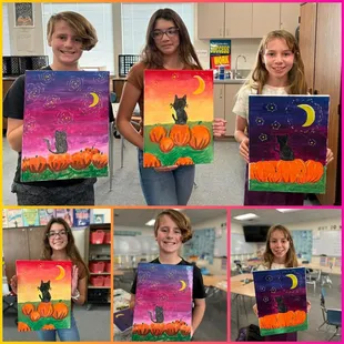 Fall acrylic paintings!