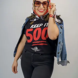 Indy 500 head scarf &amp; wrist scarf