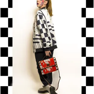 Indy 500 bomber jacket &amp; handbag