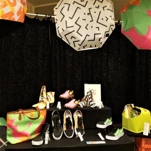 colorful fabric items