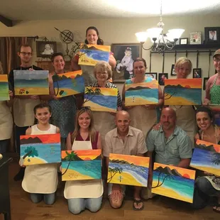 Beach bums Sip &amp; Paint!
