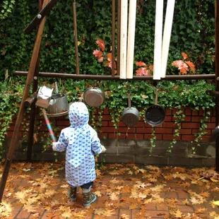 Love the outside space. Even in the rain.