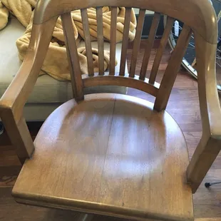 Chair 2, refinished.