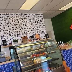 the interior of the restaurant