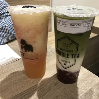 Red Bean Matcha Latte