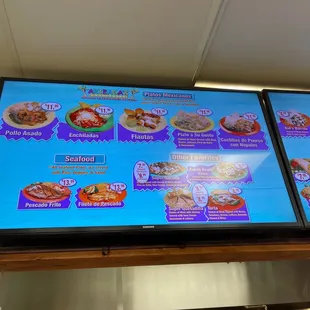 menus and prices