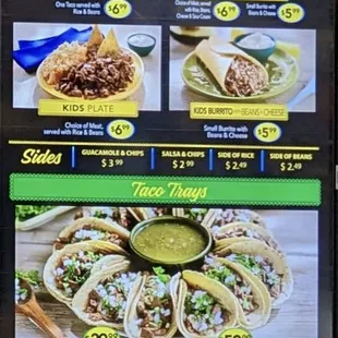 Taqueria Menu