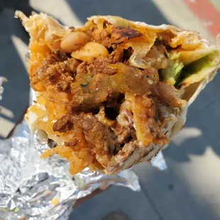 Al pastor burrito