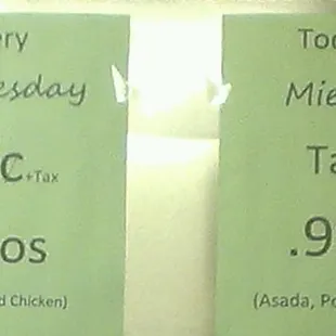 Wednesday special.