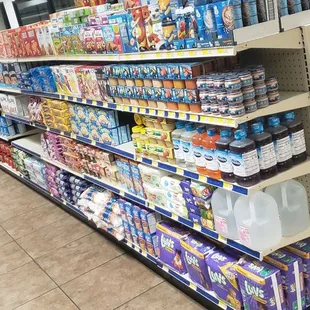 a variety of beverages