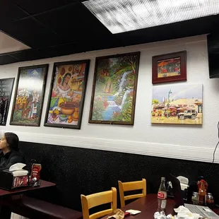 Inside restaurant