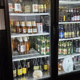 Plenty of beer and another bottles beverages