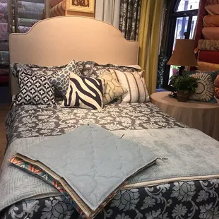 We carrying bedding.