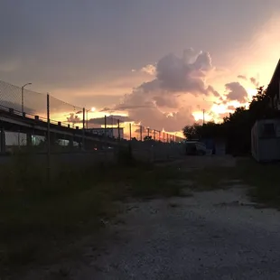 From the parking lot