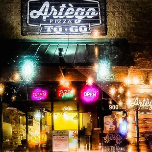Restaurant at night