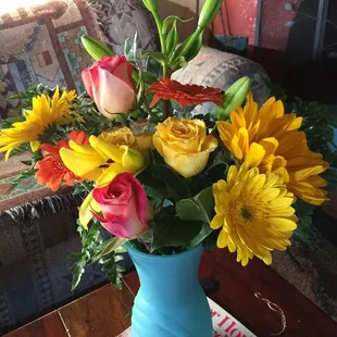 Thanks for the great last minute arrangement! I can always count on you!