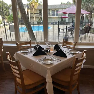Patio dining area
