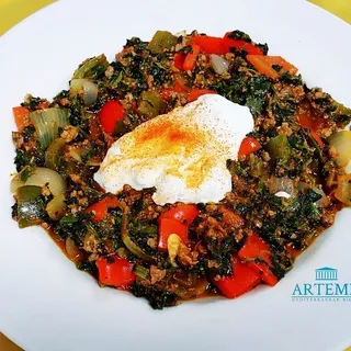 Spinach with Ground Beef