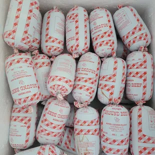 a box of wrapped cheese