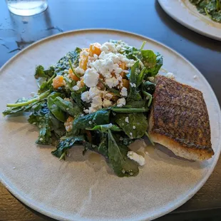 Summer salad w striped bass, $30