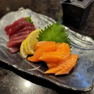 Sashimi - Tuna and Salmon