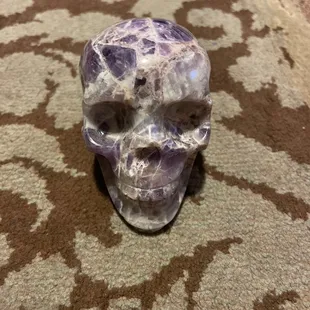 Nice Amethyst stoke skull