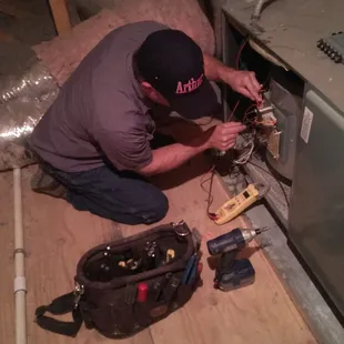 Robert is not just an owner, he is also the company's top technician.