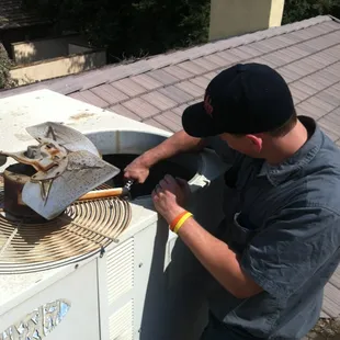 Robert's son, Tyler Frost, is a Technicians apprentice. He is able to learn the trade from the best.