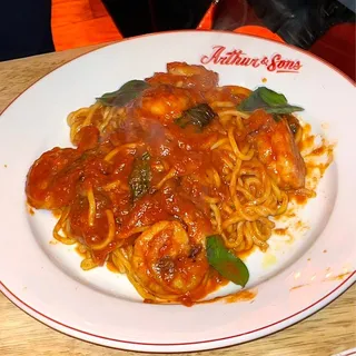 Shrimp Fra Diavolo w/Spaghetti (serves 6)