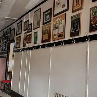 Awards wall