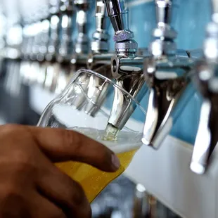 24 beers and wines on tap.