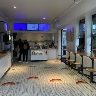 Inside order area