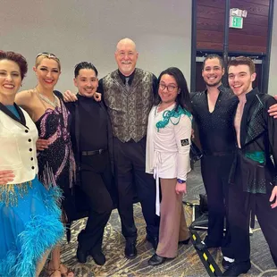 Hanging out with my instructors. A great team.