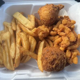 Double clams and chips