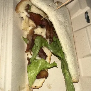 BLT with "extra bacon"