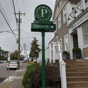 Pay parking in back if you can&apos;t find something nearby on the street.
