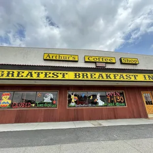 the outside of the building