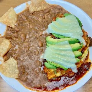 Santa Fe Omelette and Beans