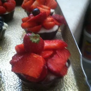 a variety of cupcakes