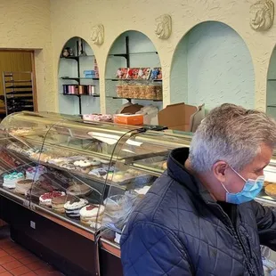 Inside store