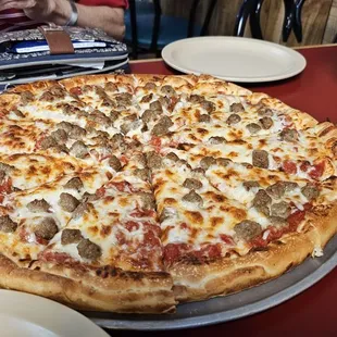 Italian sausage, Chicago crust