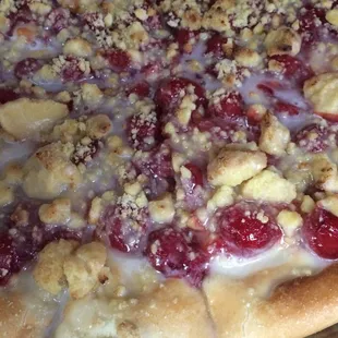 a pizza with toppings